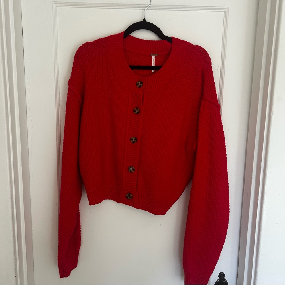 Free People Button Up Sweater Cardigan